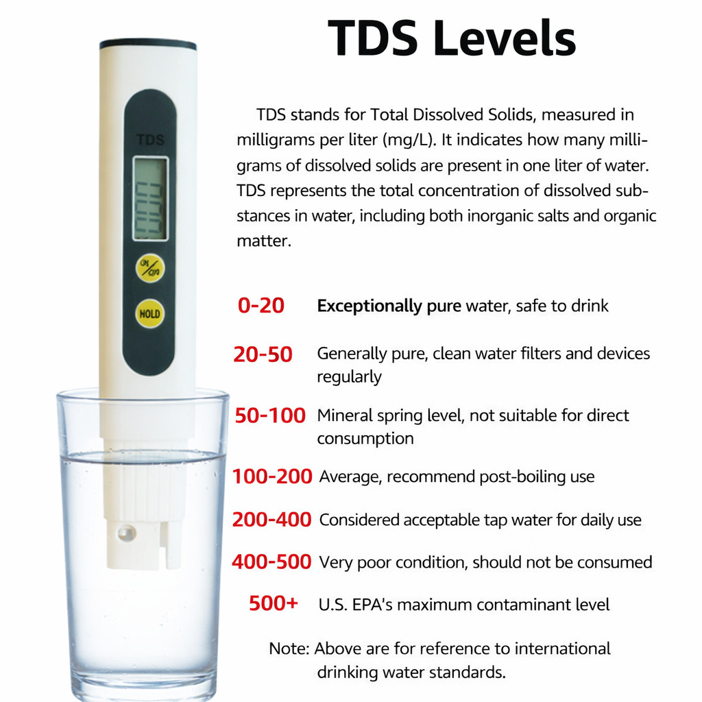 TDS water quality tester pen