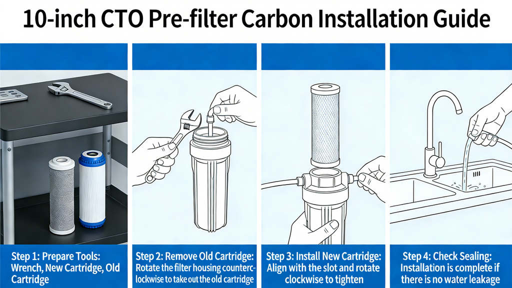 10/20-Inch CTO Pre-Filter Carbon Block Cartridge